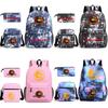 Mortal Kombat Book Bag Threepiece Set With Waterproof Oxford Fabric For Casual Travel