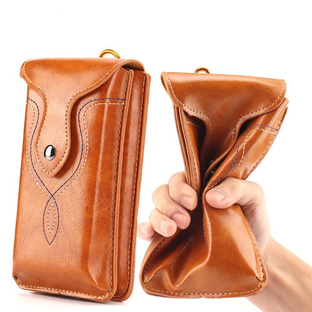 Wallet Pouch Bum Bag Camping Phone Belt Hanging Pouch Phone Waist Bag Waist Pack Leather Phone Case