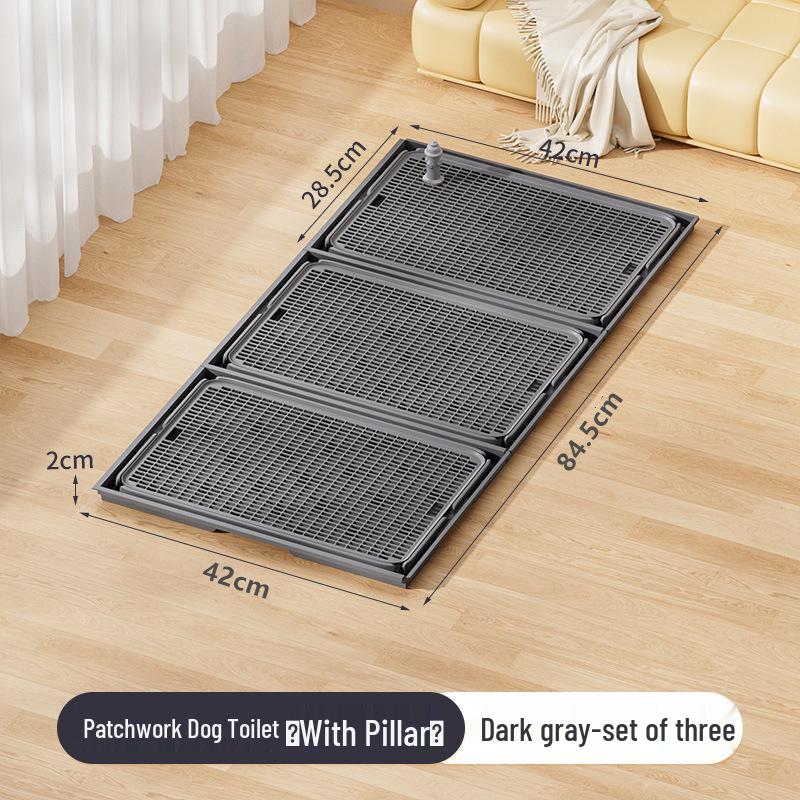 Extra Large Leak-Proof Dog Toilet with Urine Guide Post for Dogs of All Sizes