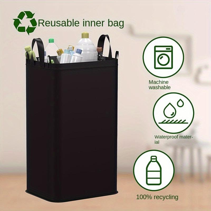 Foldable and Detachable Storage Basket with Eco-friendly Bamboo Lid