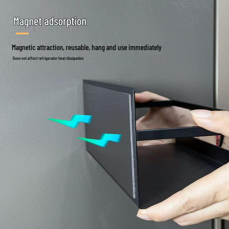 Multi-Functional Wrought Iron Magnetic Kitchen & Cosmetic Storage Rack