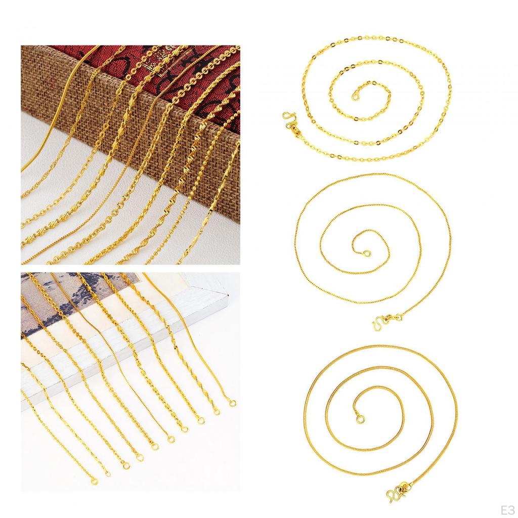 Snake Bone Necklace Choker Minimalist Durable Long Chain for Women