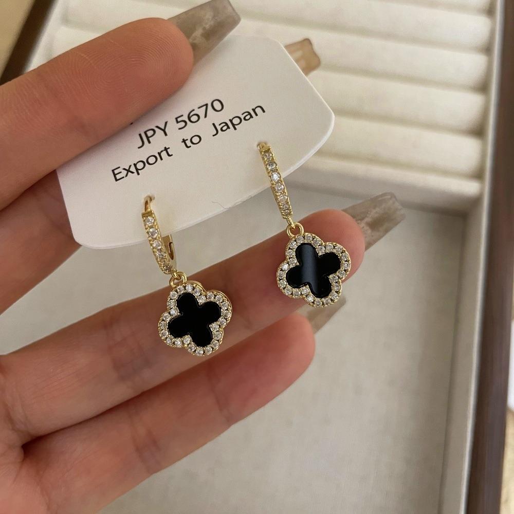 Four-leaf Clover Earrings New Arrival Luxury Women s Earrings Zircon Earrings Earrings