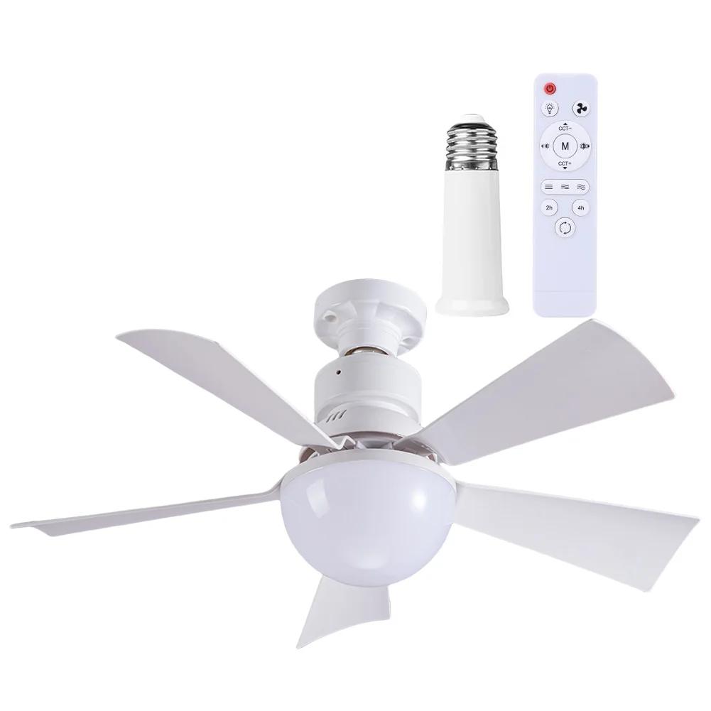 52CM/42CM Modern Ceiling Fan with LED Light Remote Control Silent Ceiling Fan for Kitchen Bedroom Basement Dining Living Room