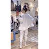 Plus Size Women's Ruffled Casual All In One Baggy Long Sleeved Blouse