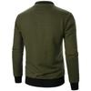 Spring Autumn Mens Long Sleeve Zipper Jacket Stand Up Coats Sport Outdoor Sweatwear Winter Warm Baseball Collar Sweatshirts