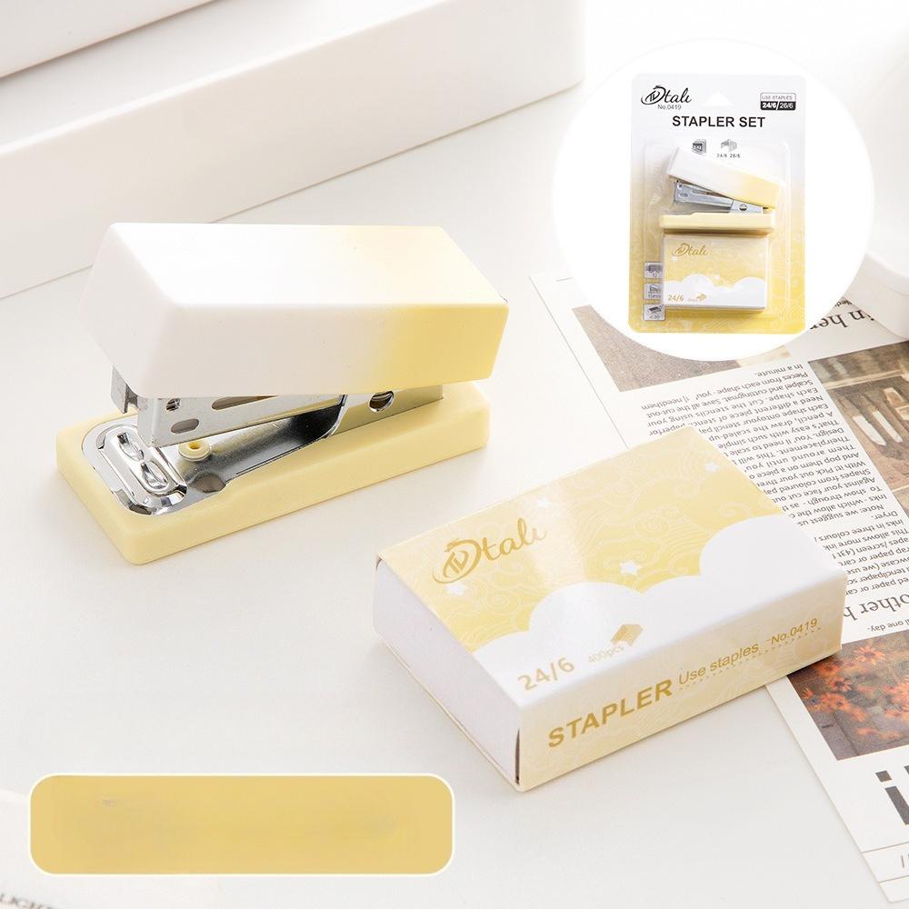 

Gradual Gradient Macaron Color Mini Cat Paw Easy-to-use Stapler for Student Office Portable Binding Supplies Stapler