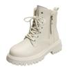 Fashion 2024 New Korean Fashion Casual Knight Autumn Biker Boot Platform Short Thick Bottom Black Ankle Boots Woman