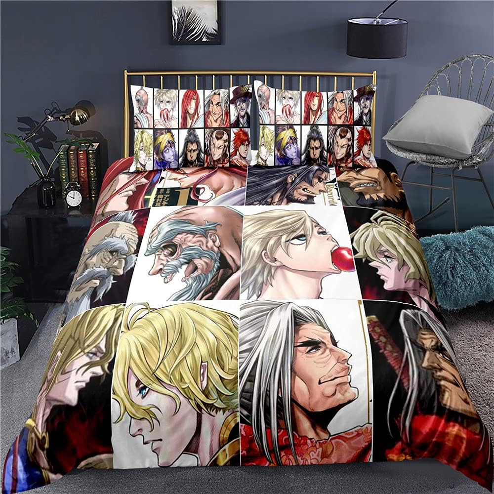 Anime Record Of Ragnarok Comforter Boy Bedding Set Duvet Cover Bed Set Quilt Cover And Pillowcase King Queen Size Bedding Set