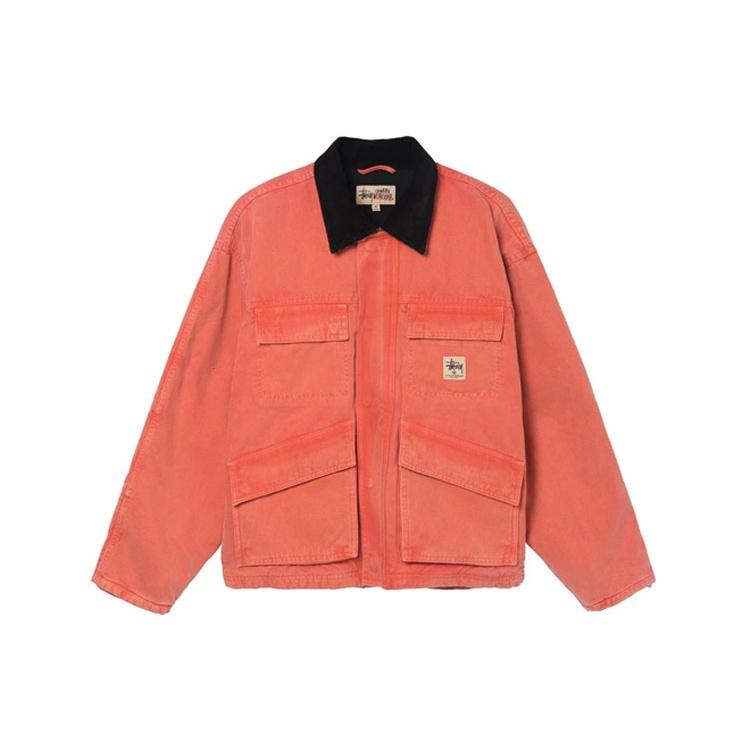 Stussy Washed Canvas Shop Jacket logo Unisex 115589