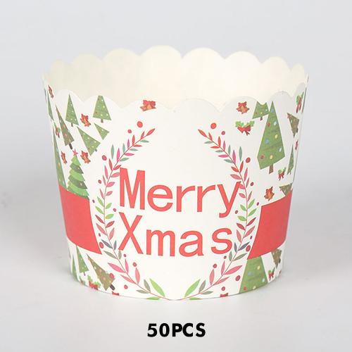 50Pcs/Lot Grease-proof Baking Cups Muffin Cake Cupcake Liners Wrappers Cases for Wedding Party Birthday Bakeware