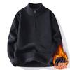 Men S Autumn Winter Fleece Thick Half Zip Pullover Sweatshirt