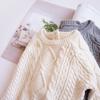 New Autumn and Winter Cotton Knitted Crawling Clothes Baby Bodysuit Baby Sweaters Big Fried Dough Twists Knitted Climbing Clothes