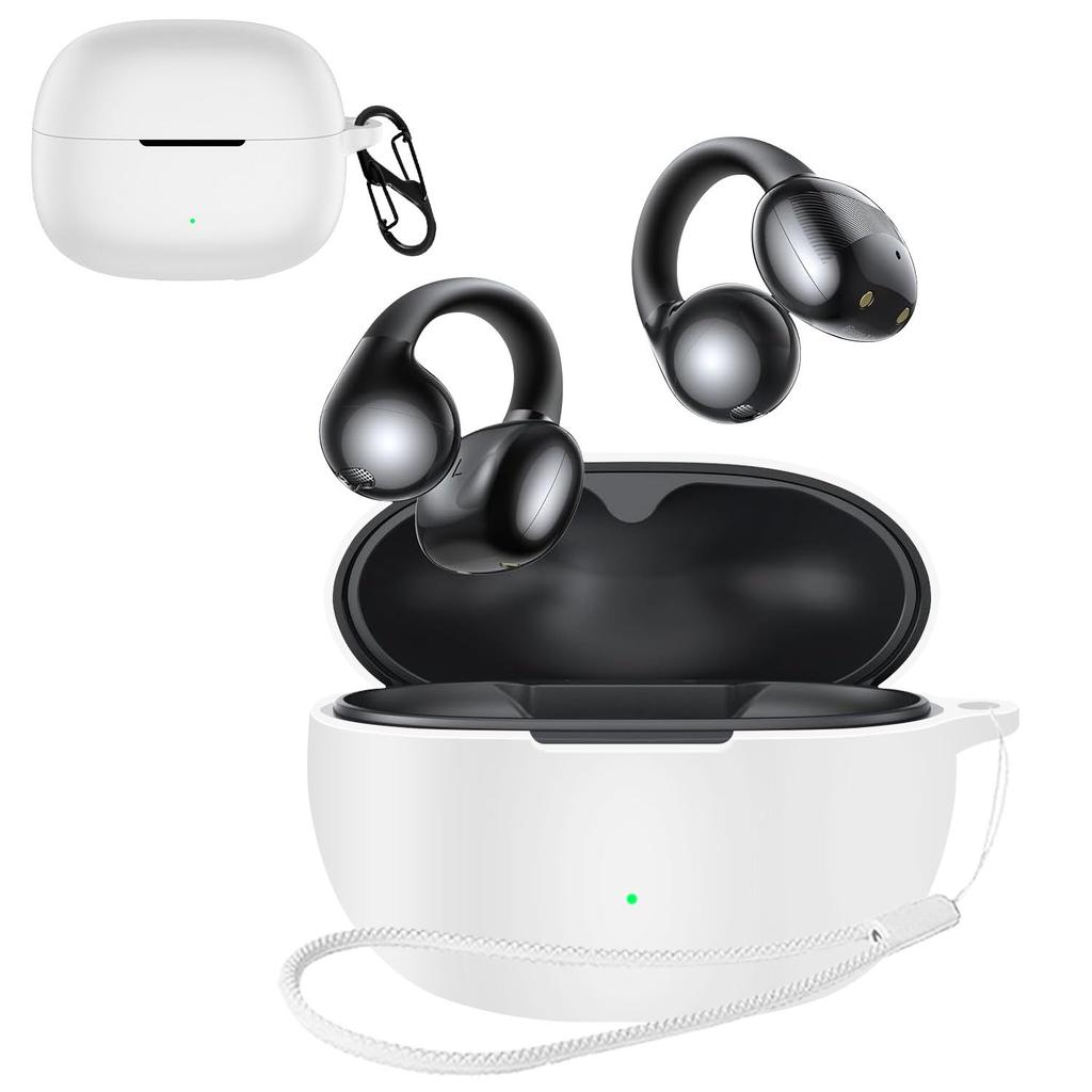 For UGREEN Bluetooth Earphones WS209 Case Equipped with a Hook To Prevent Soft Silica Gel Sports Cool Shock Soft Case Drop Prevention Protection