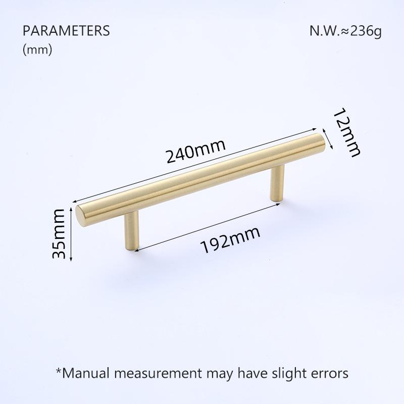 BRASS LIFE Rändelung Möbelgriffe Lang Rund Modern Griffe Schrank Kleiderschrank Kommode Schuhkarton Schublade Schrank Weinkeller Knauf