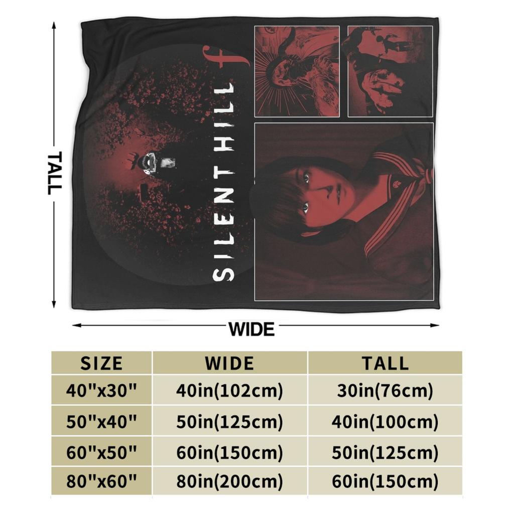 Silent Hill F Game Hinako Blanket Velvet Spring/Autumn Multi-function Soft Throw Blankets for Bed Travel Quilt