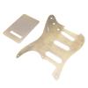 Electric Guitar Pickguard and Backplate Bronze Color Metal SSS Pick Guard Back Plate Set for 3 Single Coil Pickup