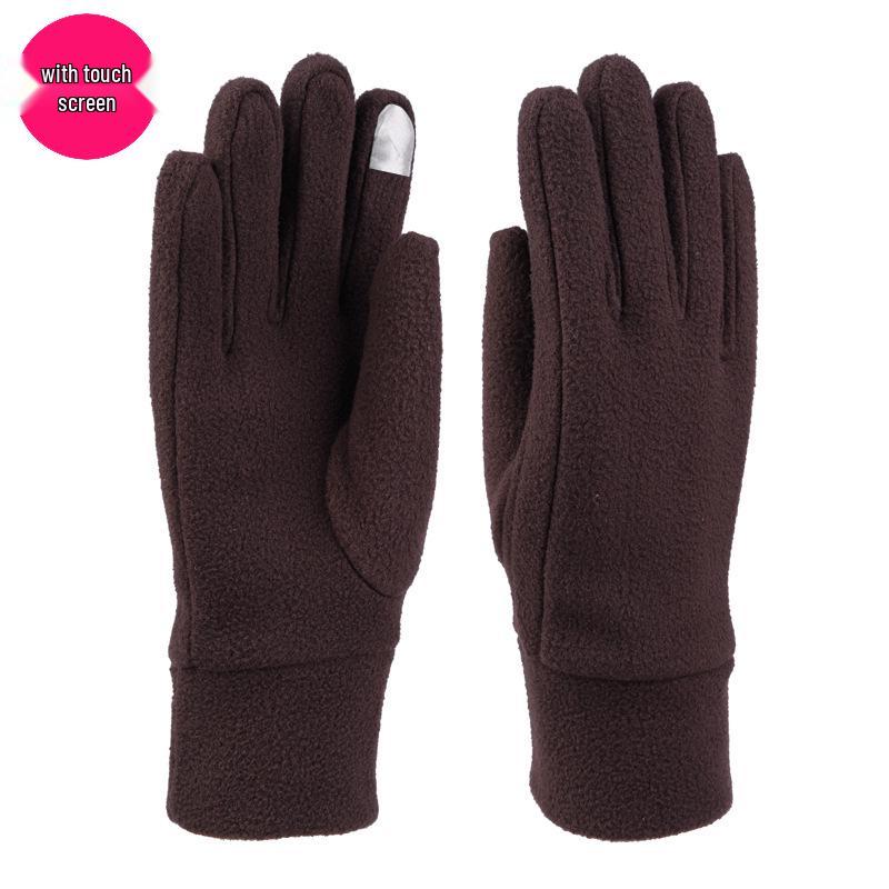 

Kazi Meng Unisex Autumn/Winter Fleece Cycling Gloves - Durable, Warm, Elastic, Touchscreen-Compatible One Size