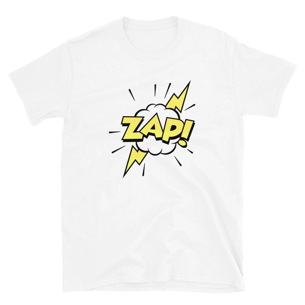 Zap! Sound Comic Superhero Cartoon T-Shirt 2XL