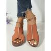 Women's Summer New Large-size Sandals Car Stitched Breathable Sandals