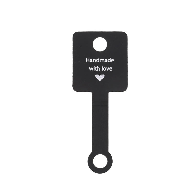 100PCS Sturdy Jewelry Hanging Displays Cards Creative Foldable Jewelry Paper Cards for Necklace Bracelet Earrings Keychain