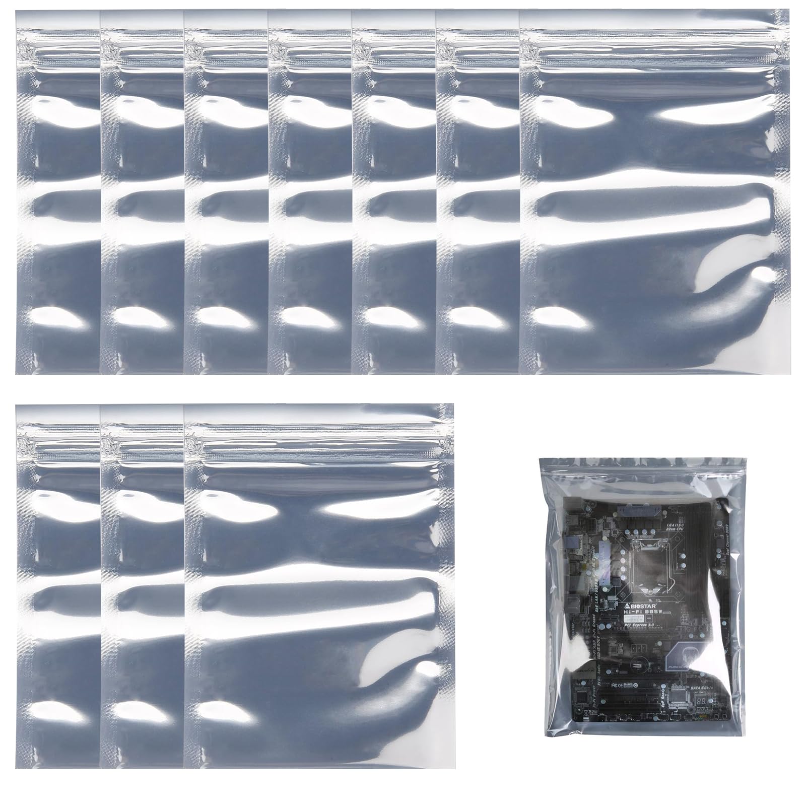 

RICISUNG Пакет экранирующих пакетов для материнской платы для электроники для жесткого диска и материнских плат Антистатические пакеты, 30x40 см, 10, Антистатические пакеты, Устройства,