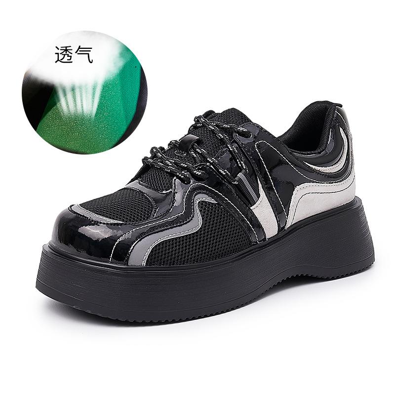 

Женская обувь на пенопластовой подошве, весна 2025, новая женская универсальная одинарная обувь на платформе, белая обувь, женская повседневная обувь, женский тренд 35