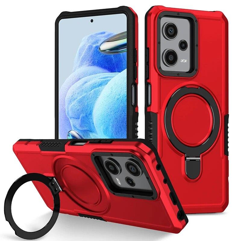 Pro Xiaomi Redmi Note 11 Pro Pouzdro na telefon s kroužkovým stojánkem pro Note 11 12 9 8 Poco X3 X5 M4 Pro 4G 5G Hard Shell kryty pro Xiaomi 11T