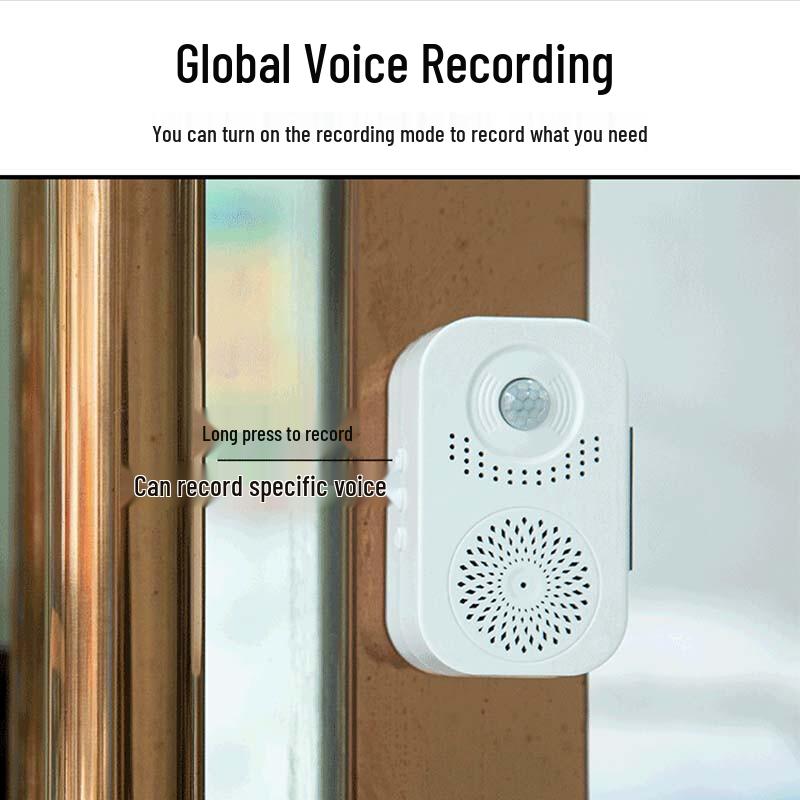 Motion Sensor Welcome Doorbell with Voice Prompts