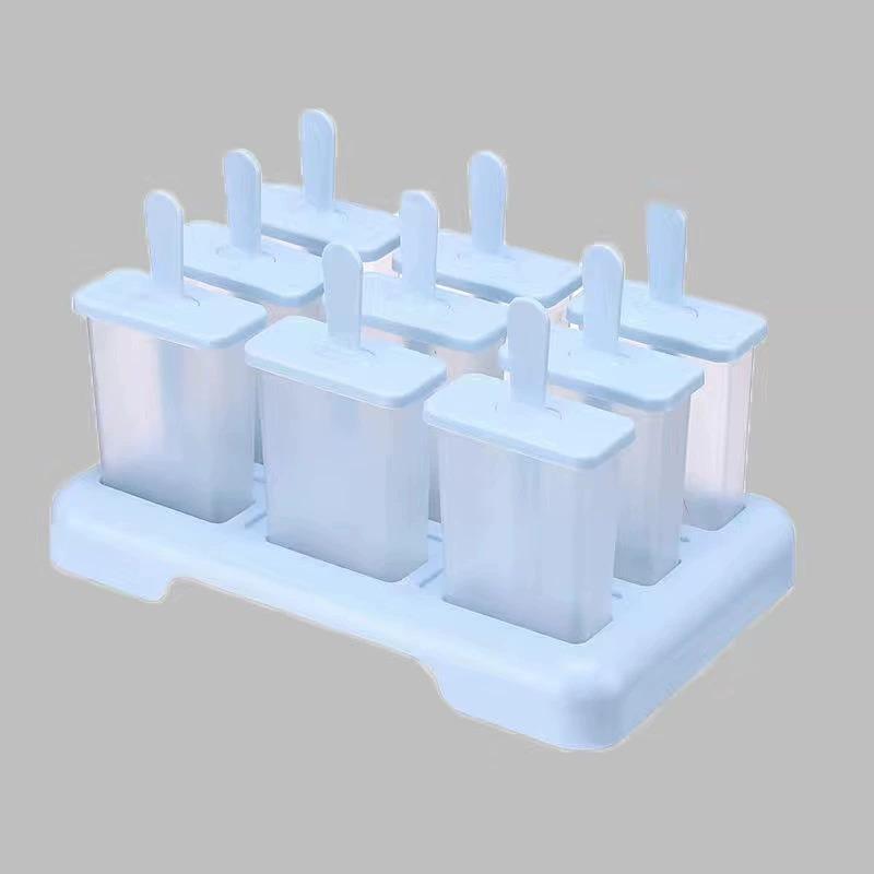 

Ice Cream Popsicle Mold DIY Ice Cream Machine Homemade Ice Box with Plastic Stick Ice-lolly Mold Ice Cube Tray Kitchen Gadgets синій