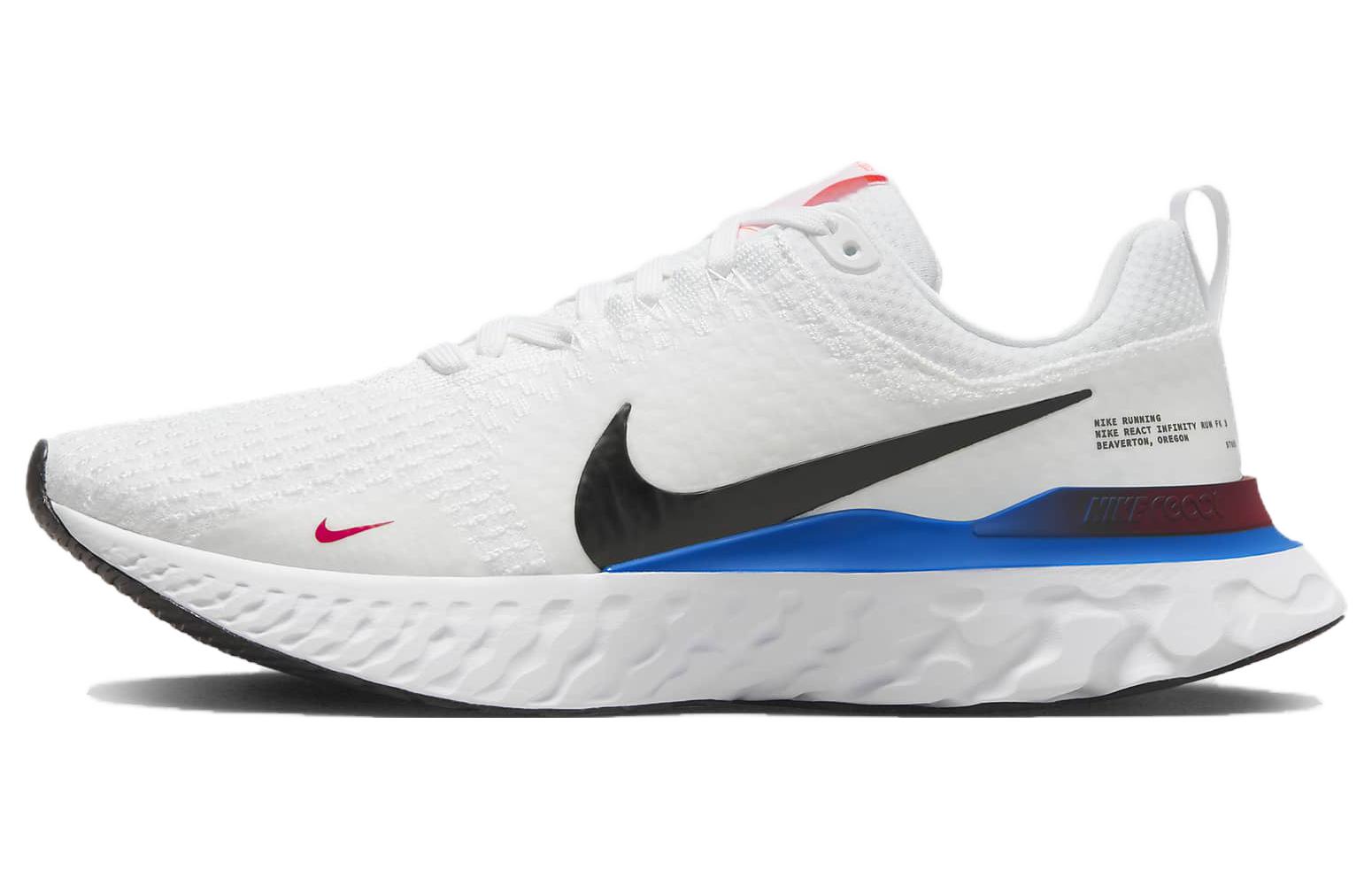 

Nike React Infinity Run Flyknit 3 White Photo Blue Red FJ3994-100 42