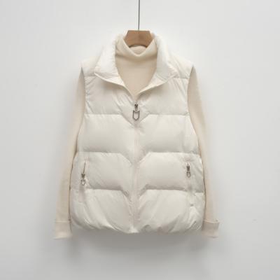 Women's Loose Average Size Stand-up Collar Vest Women's Vest Women's New Simple Down Jacket