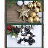 31Pcs Christmas Baubles Ornament Shatterproof Decorative Baubles For Christmas Tree Wedding Winter Festival Celebration
