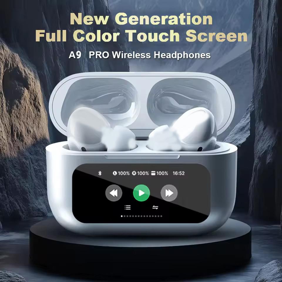 

JYL TS New Top A9pro Configuration Bluetooth Lcd Smart Color Screen Wireless Noise Reduction Super Long Battery Lifeheadset one size білий