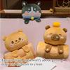 Plush Doll Air Conditioning Blanket Double-Use Pillow Soft Throw Blanket Naping Cushions Blanket Folding Gifts