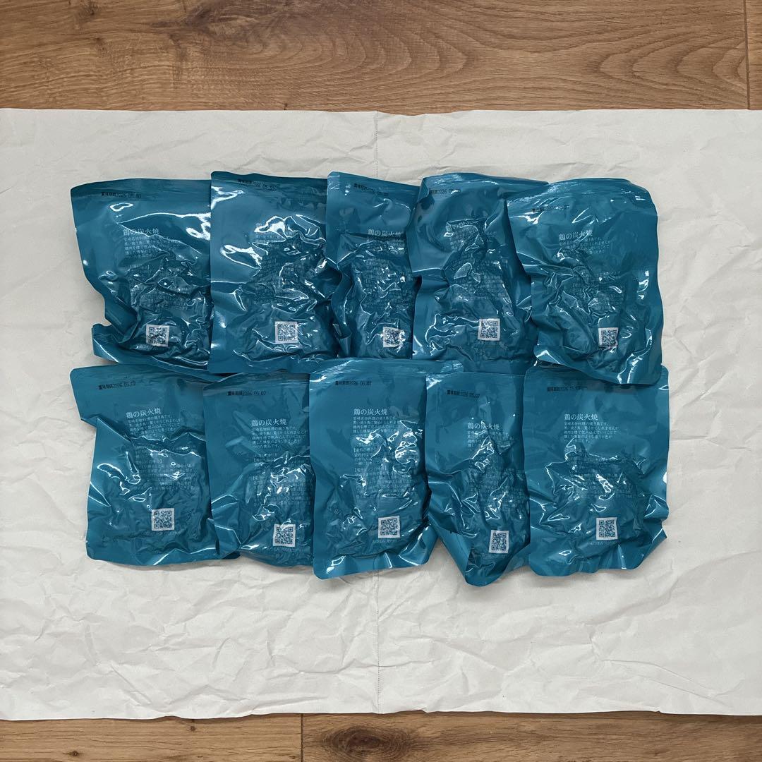 

[USED] Charcoal-grilled chicken, domestically produced in Miyazaki, additive-free, 21 Meat Packs, preserved food pouch