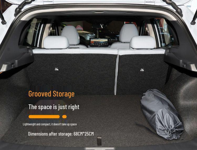 Nissan Qashqai Trunk Car Bed: No Inflation Needed, Rear Seat Sleeping Pad