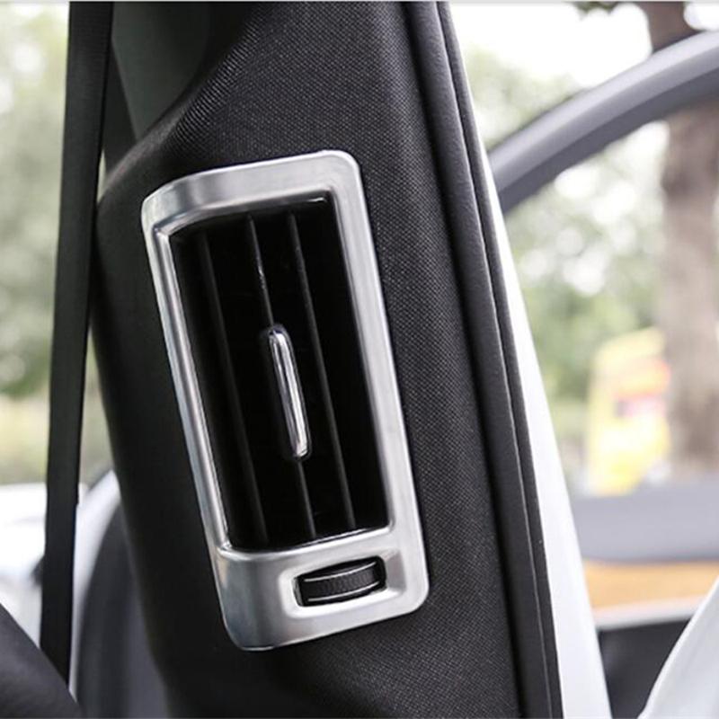 Car Pillar B Air AC Conditioning  Vent Outlet Frame Stickers Decoration Cover Trim For VOLVO XC60 2018 - 2024 ABS Accessories
