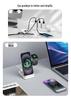 New Foldable Wireless Charger: Compatible with Huawei, Apple, Samsung Phones, Watches & Earphones, Hot-Selling 3-in-1 Device