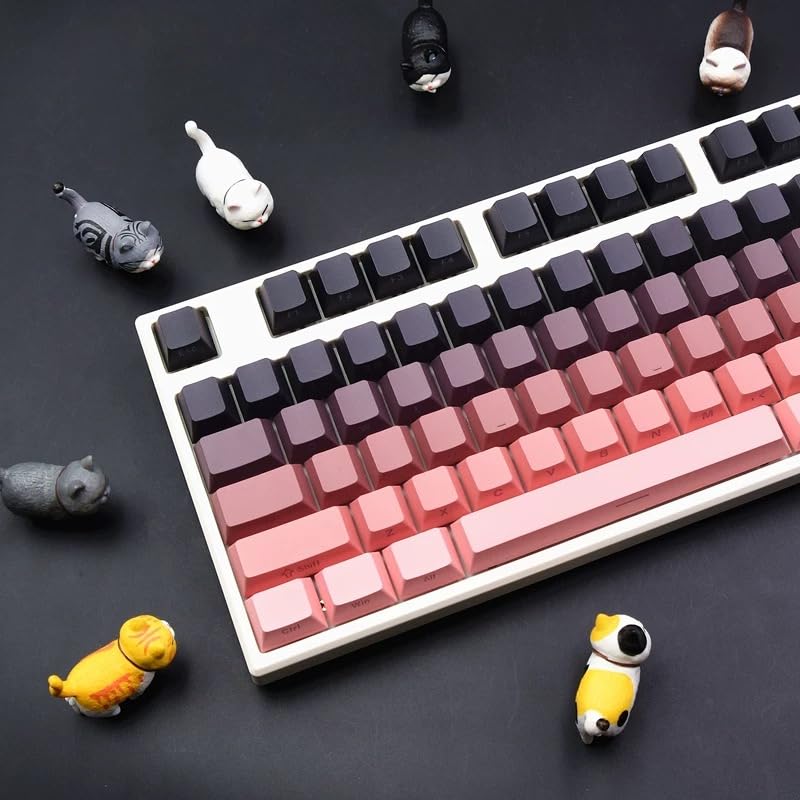 Keecipal Blackberry Keycaps, OEM Profile, PBT Dye-Sublimated, Top-Printed, 136 Keys for Mechanical Gaming Keyboards, Compatible with Cherry, Gateron,