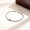 Stainless Steel Couple Jewelry Double Layer Knot Bracelets for Women Men Snake Bone Chain Couple Bracelet Valentine's Day Gift