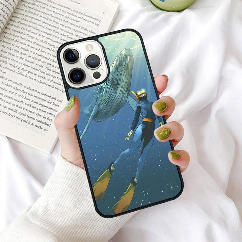 Dive Scuba Diver Shark Diving Phone Cases for iPhone 17 Air 16 15 14 12 13 PLUS 11 PRO MAX Back Cover Fundas