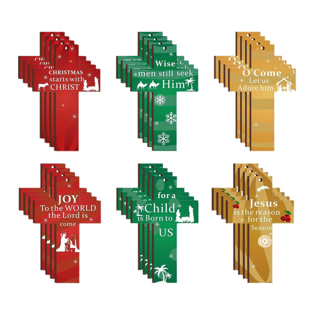 Wooden Nativity Ornaments The Birth Of Jesus Christian Christmas Decorations The Birth Of Jesus Nativity Scene Scripture Decor