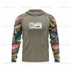 Unisex Lightweight Breathable Fishing Shirt With Hood UV Protection Quick Dry Long Sleeve Saltwater Freshwater Angling