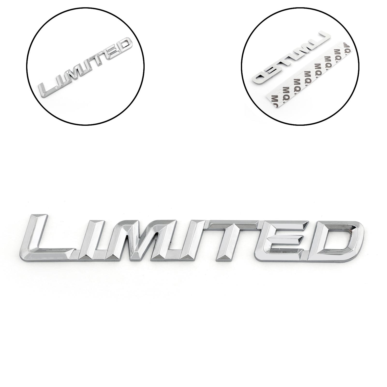 

Car Metal Chrome LIMITED Decal Badge Emblem Sticker Fender Side for Highlander