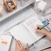 Marble Pattern Password Lock A5 Notebook Diary
