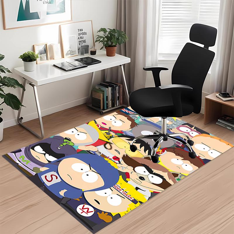 South Park Printed Carpet, for Office Chair Living Room Bedroom Kitchen Room Decor Gifts.