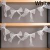 12/24PCS Bowknot Banner Hanging Pendant Garlands Princess Birthday Party Decor Baby Shower Wedding Party Photo Background Decor