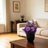 Simulated Lavender Potted Plant No Watering Maintenance-Free Faux Lavender for Indoor Decor Allergy