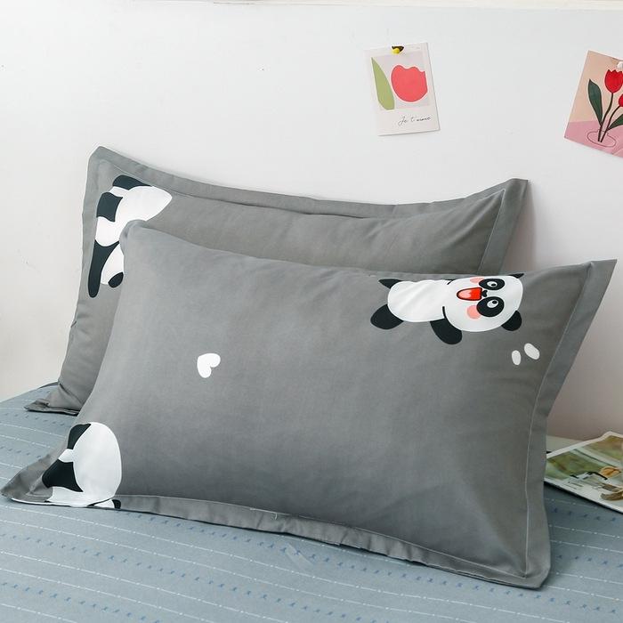 Aloe Vera Cotton Printed Pillowcase Pair, Standard Size 48x74 Cm